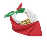 Écharpe de tête pour les L'Iran Modèle de drapeau national femmes Écharpes de cou léger tête mode sac sac écharpes pour sacs à,46CM×46CM,Vert