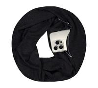 Écharpe de voyage pour femme | Écharpe de voyage avec poche zippée accessoires, accessoire léger de cou unisexe pour femmes et hommes, voyages en avion, vacances, toutes les saisons Po