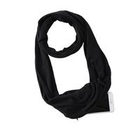 Écharpe De Voyage pour Femmes en Avion - Écharpe Tour De Cou avec Poche Zippée | Accessoires De Mode Enveloppe-Cou avec Rangement pour Téléphone, Clés, Passeport, Carte, Rouge À Lèvres, Écouteurs