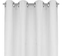 Echarpe déco Ellen oeillets env. 140x175 cm gris clair - gris argenté