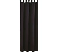 Echarpe déco Ellen passants, 140x145 cm - Noir