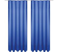 Echarpe déco Ellen ruban universel opaque pack de 2 - 140x175 cm bleu