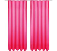 Echarpe déco Ellen ruban universel opaque pack de 2 - 140x245 cm rose