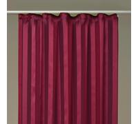 Echarpe déco rayures semi-transparente ruban universel 140x145cm rouge - bordeaux