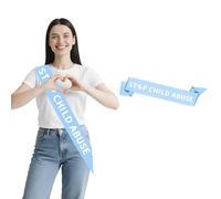 Écharpe décorative pour mois de sensibilisation à la maltraitance des enfants