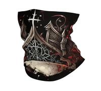 Écharpe Demi-Visage Crâne Gothique Roses Rouge Dieu Fantôme Noir Anti-UV Bande De Cheveux Respirant Cache-Col pour Course À Pied Cyclisme Vélo