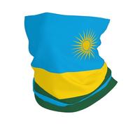 Écharpe demi-visage Drapeau du Rwanda Cache-Cou Vélo 25x50cm
