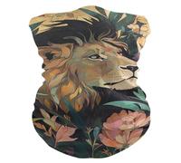Écharpe Demi-Visage Fleur De Lion Chaude Imprimé Chapeaux Demi-Visage Étanche À La Poussière Echarpe Gaiter pour Extérieur Homme Jogging