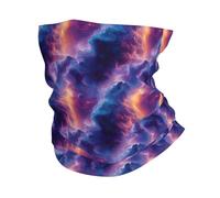 Écharpe demi-visage Impression de nuages au coucher du soleil Foulard