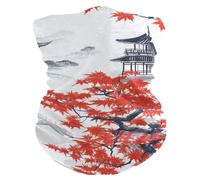 Écharpe Demi-Visage Pavillons en Érable Rouge du Japon Unisexe Bande De Cheveux Multi-Usage Gaiter pour Course À Pied Cyclisme Vélo