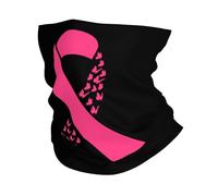 Écharpe Demi-Visage Ruban Papillon De Sensibilisation Au Cancer du Sein Unisexe Décoration Faciale Anti-UV Bandeaux pour Vélo Randonnée Ski