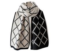 Echarpe Desigual Femme, ÉCharpe d'hiver Femme MatelasséE Confortable Double Face Polyester Doux Chaud Accessoire Mode ÉLéGant Tendance Froid Saison