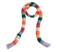 Écharpe D'Hiver | Cache-col Fin à Rayures Multicolores | Écharpe Pour Femmes,pour protection du cou en automne et par temps froid, pour les activités de plein air, voyage, les vacances et les sports