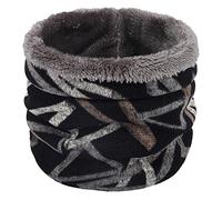 Écharpe d'hiver Cache-cou Guêtres Hommes Femmes Temps froid Tricot Polaire chaude Tube de ski Foulards circulaires Cadeau, 18, taille unique