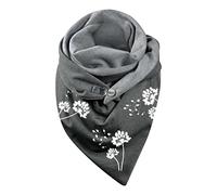 Écharpe d'hiver en Coton pour Femmes, Impression Chaude, Bouton Chaud, Turban, châles V Cachemire