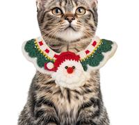 Écharpe d'hiver pour chien avec Père Noël, écharpe d'hiver pour chien, écharpe de Noël pour chien, collier pour chien multifonctionnel, cache-cou chaud pour chien, écharpe pour chien thème de Noël, AC