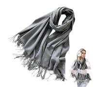 Écharpe d'hiver pour femme - Châle doux pour femme, écharpe d'hiver et d'automne confortable pour petite amie, épouse, amie, sœur, fille, Gris clair, Refer to description