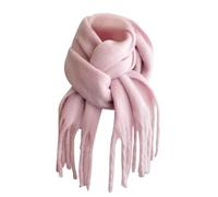 Écharpe d'hiver pour femme - Écharpe d'hiver - Écharpe pour femme - Épaisse et chaude - Douce - Avec pompons - Pour homme et femme, rose clair, Siehe Beschreibung