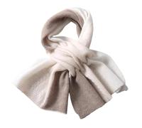 Écharpe d'hiver pour Femme en Laine Unie tricotée Tricolore, Cache-Cou, Petit modèle en Cachemire