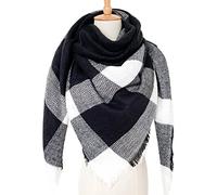 Écharpe d'hiver pour femme - Plaid tartan à carreaux - Grande taille - XXL - Emballage à carreaux - Oversize - En cachemire - Longue et douce