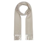 Ãcharpe double face Ã franges femme COMMA Beige TU