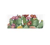 Écharpe douce, chaude et légère, imprimée, à motifs de saguaro, hérisson, figuier de Barbarie et opuntia, plantes tropicales de jardin. Taille unique (77 x 27 pouces), idéale pour l'hiver. Convient a