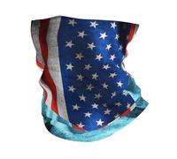 Écharpe Drapeau Américain, Drapeau De Sainte-Lucie Couvre-Chef Anti-Solaire Décoration Faciale Multifonction Cache Cou pour Randonnée Cyclisme Homme Femme 25X50CM