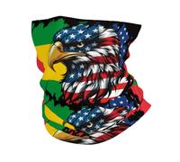 Écharpe Drapeau De L'Amérique Et De Sao Tomé-Et-Principe avec Balaclava Durable Cache Cou Respirant Couvre-Chef pour Cyclisme Adulte Jogging 25X50Cm