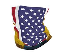 Écharpe Drapeau De L'Amitié Entre L'Amérique Et L'Ukraine Cache Cou Antidérapant Balaclava Durable Couvre-Chef pour Randonnée Jogging Adulte 25X50Cm