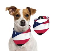 Écharpe drapeau de l'État de l'Ohio pour animal domestique, bandanas pour chien, printemps été, écharpe en coton doux, accessoires réglables pour petites, moyennes et grandes filles, garçons, chiots
