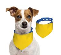 Écharpe drapeau de l'Ukraine pour animal domestique, bandanas pour chien, printemps, été, en coton doux, accessoires réglables pour chiot, petit, moyen, grand, fille, garçon, chiot, taille M