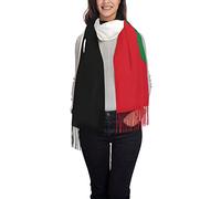Écharpe drapeau du Danemark pour homme et femme - Écharpe chaude d'hiver - Grand châle - Cadeau, Drapeau palestinien, taille unique