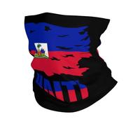 Écharpe Drapeau Haïtien Cache Cou Durable Balaclava Multifonction Couvre-Chef pour Cyclisme Randonnée Course À Pied 25X50CM