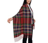 Écharpe écossaise à carreaux pour femme, motif tartan du clan Macfarlane McFarland, douce au toucher cachemire, en pashmina, confortable et légère, idéale au quotidien et pour les fêtes.