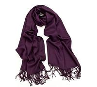 Écharpe élégante et douce Pashmina Hijab Stola Wrap de haute qualité 100 % viscose Fabrik Vente (Baby Rosa) - Violet - taille unique