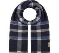 Écharpe en Cachemire Check by Fraas bleu foncé One Size