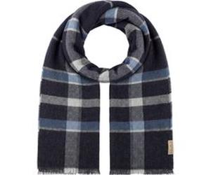 Écharpe en Cachemire Check by Fraas bleu foncé One Size