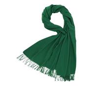 Écharpe en cachemire tissée pour femme - Douce - Pashmina - Foulards non pelucheux à l'huile, Vert menthe., taille unique