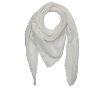 Echarpe en coton - blanc - tissu carré