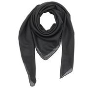 Echarpe en coton gris-anthracite tissu carré