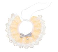 Écharpe en dentelle pour animal domestique avec pendentif en perles - Respirant - Pour chats et chiens - Doux et confortable - Matériau durable - Convient pour un usage quotidien et les fêtes