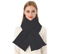 Écharpe en Duvet Femme Homme Écharpe à Croisée Foulard Classique Couleur Unie Écharpe Imperméables Cache Cou Ultra Léger Tour de Cou Anti Froid Coupe-Vent Court Châle Sport Ski Camping