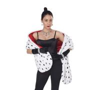 CALIFORNIA COSTUMES Echarpe en Faux Dalmatien Adulte - Blanc - Taille Unique