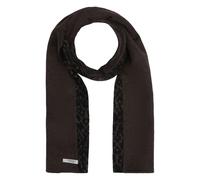 Écharpe en jacquard double face femme COMMA Marron TU