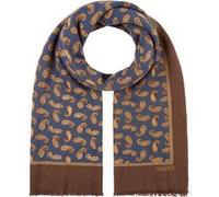 Écharpe en Laine Fine Paisley by Stetson marron-bleu One Size