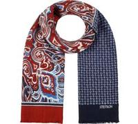 Écharpe en Laine Four Colours Paisley by Stetson bleu foncé-noir One Size