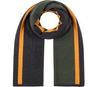 Écharpe en Laine Merino Stripes by Stetson anthracite-vert One Size