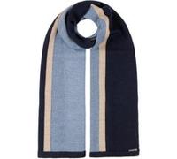 Écharpe en Laine Merino Stripes by Stetson bleu-beige One Size