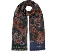 Écharpe en Laine Multicolour Paisley by Stetson bleu foncé One Size