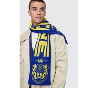 Écharpe en maille à motif jacquard homme - bleu - ONE SIZE, bleu